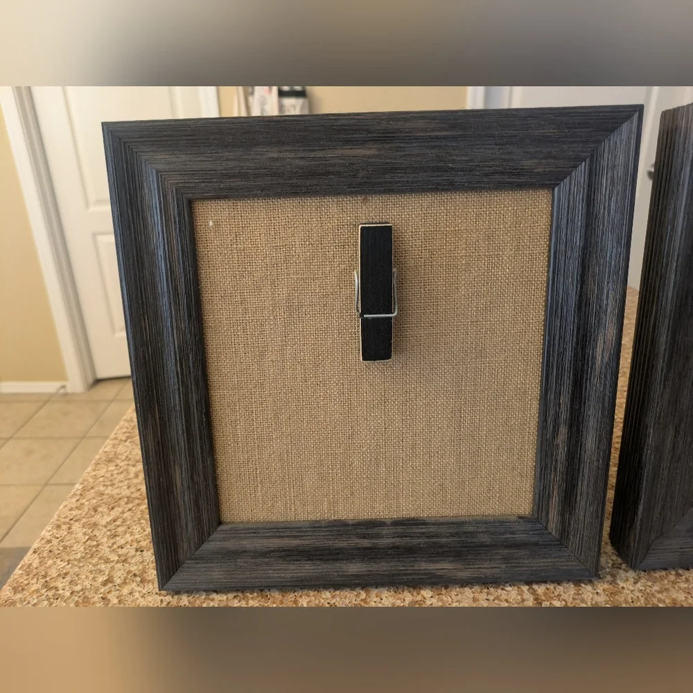 Rustic Farm House Clothes Pin Frame Set